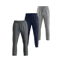 LOOK SHOP - Pack 3 Pantalón Buzo Hombre Algodón Jogger Deportivo 901