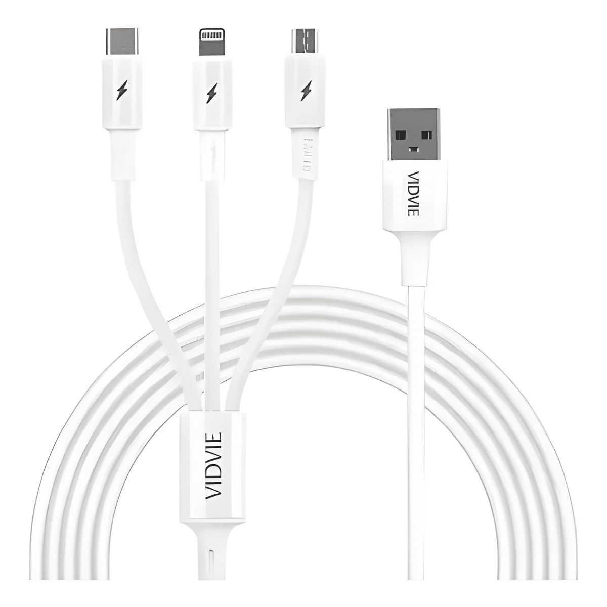 GENERICO - Cable cargador triple 3 en 1 multiple micro,tipo c, lighting