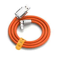 GENERICO - Cable 120w carga super rápida USB a tipo c gira 180° 2