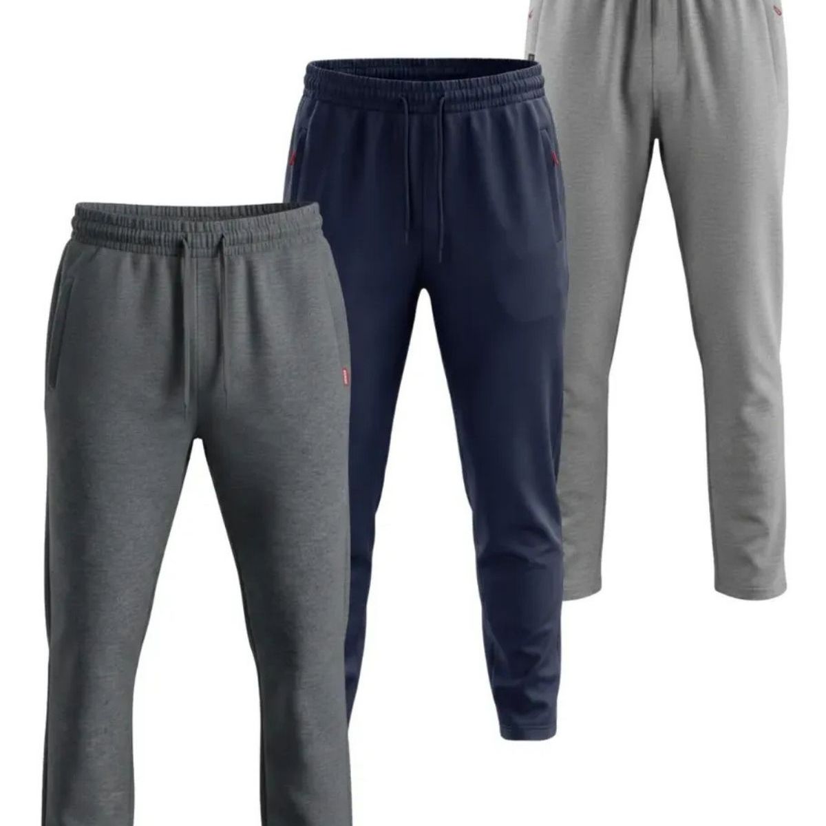 LOOK SHOP - Pack 3 Pantalón Buzo Hombre Algodón Jogger Deportivo 901
