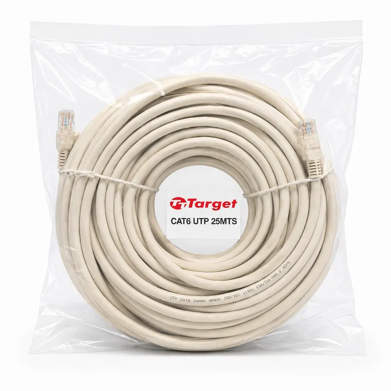 TARGET Cable de Red 25 mts Patch Cord UTP Cat 6