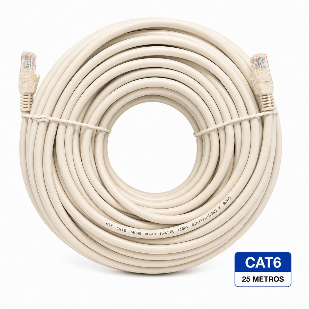 TARGET - Cable de Red Target 25 mts Patch Cord UTP Cat 6