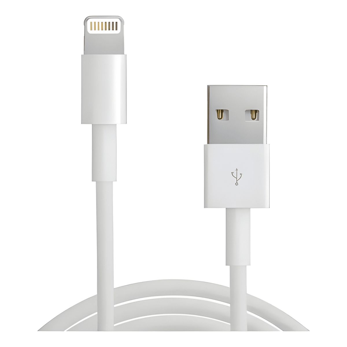 GENERICO - Cable cargador 1 metro para iphone 11 12 13 14 Blanco 11