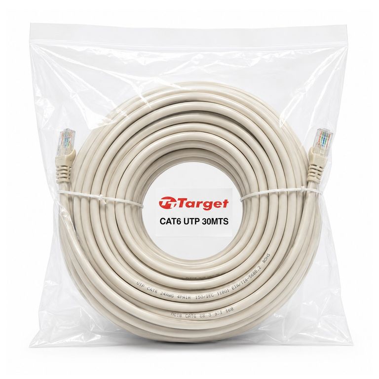 TARGET Cable de Red 30 mts Patch Cord UTP Cat 6