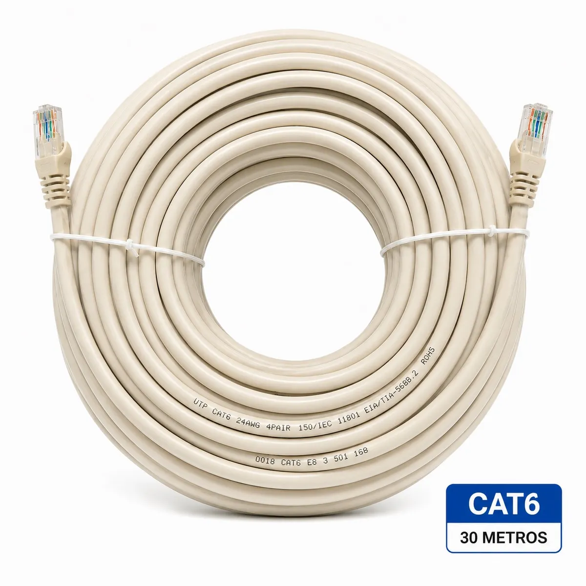 TARGET - Cable de Red Target 30 mts Patch Cord UTP Cat 6