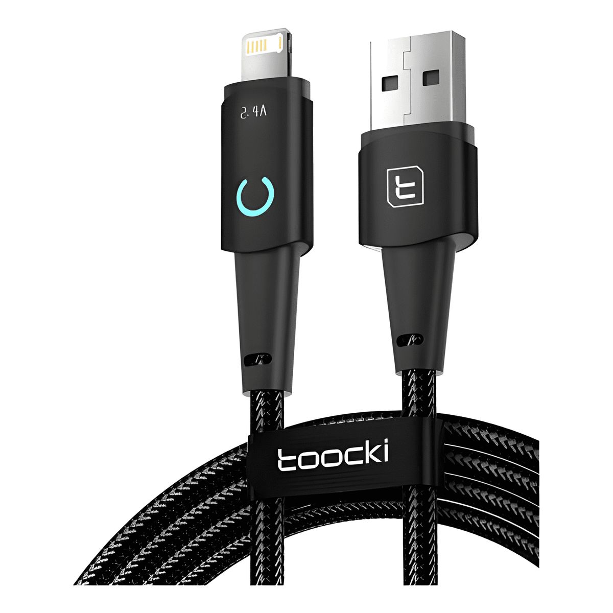 GENERICO - Cable USB para iphone 2.4a 2 metros carga rápida - toocki