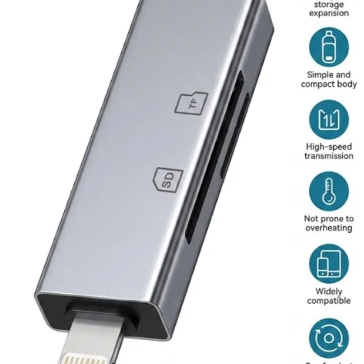 IRM - Lector De Tarjetas Lightning + Usb-c Sdtf Multifuncion