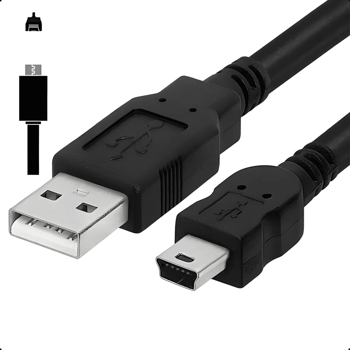GENERICO - Cable mini USB v3 para playstation 3 carga y dato