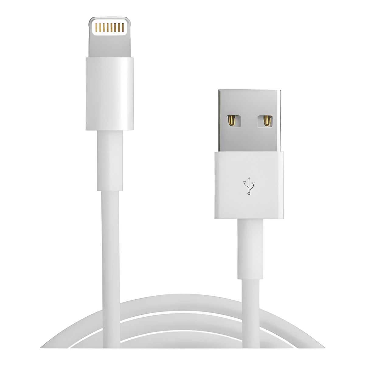 GENERICO - Cable cargador 1 metro para iphone 11 12 13 14 Blanco 17