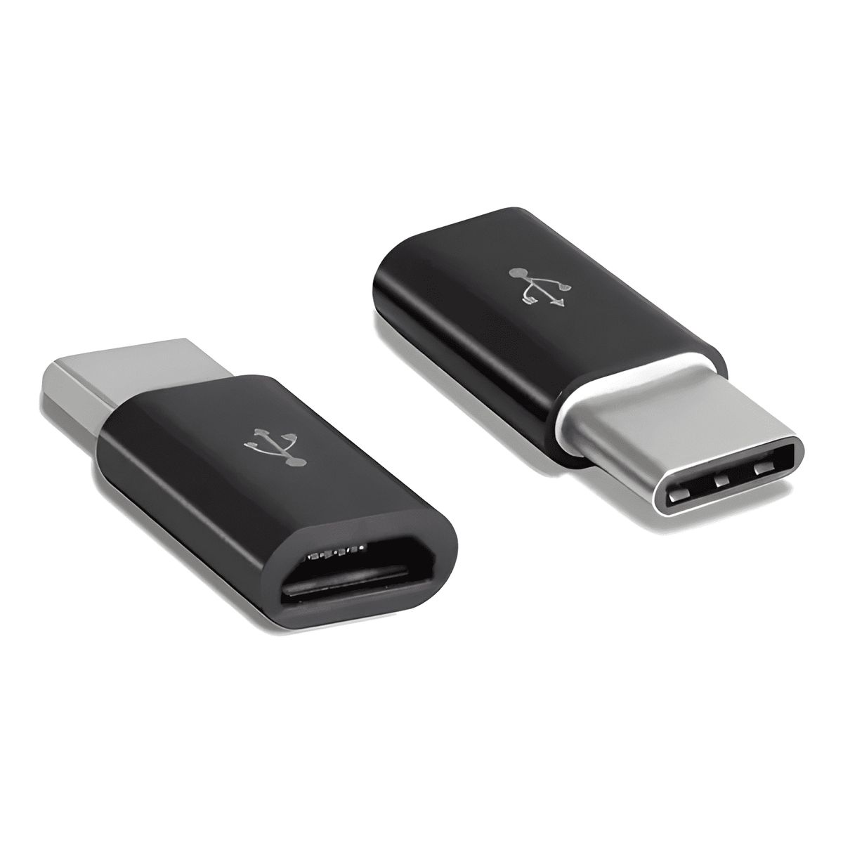 GENERICO - Adaptador micro USB- v8 hembra a tipo c macho