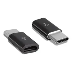 GENERICO - Adaptador micro USB- v8 hembra a tipo c macho