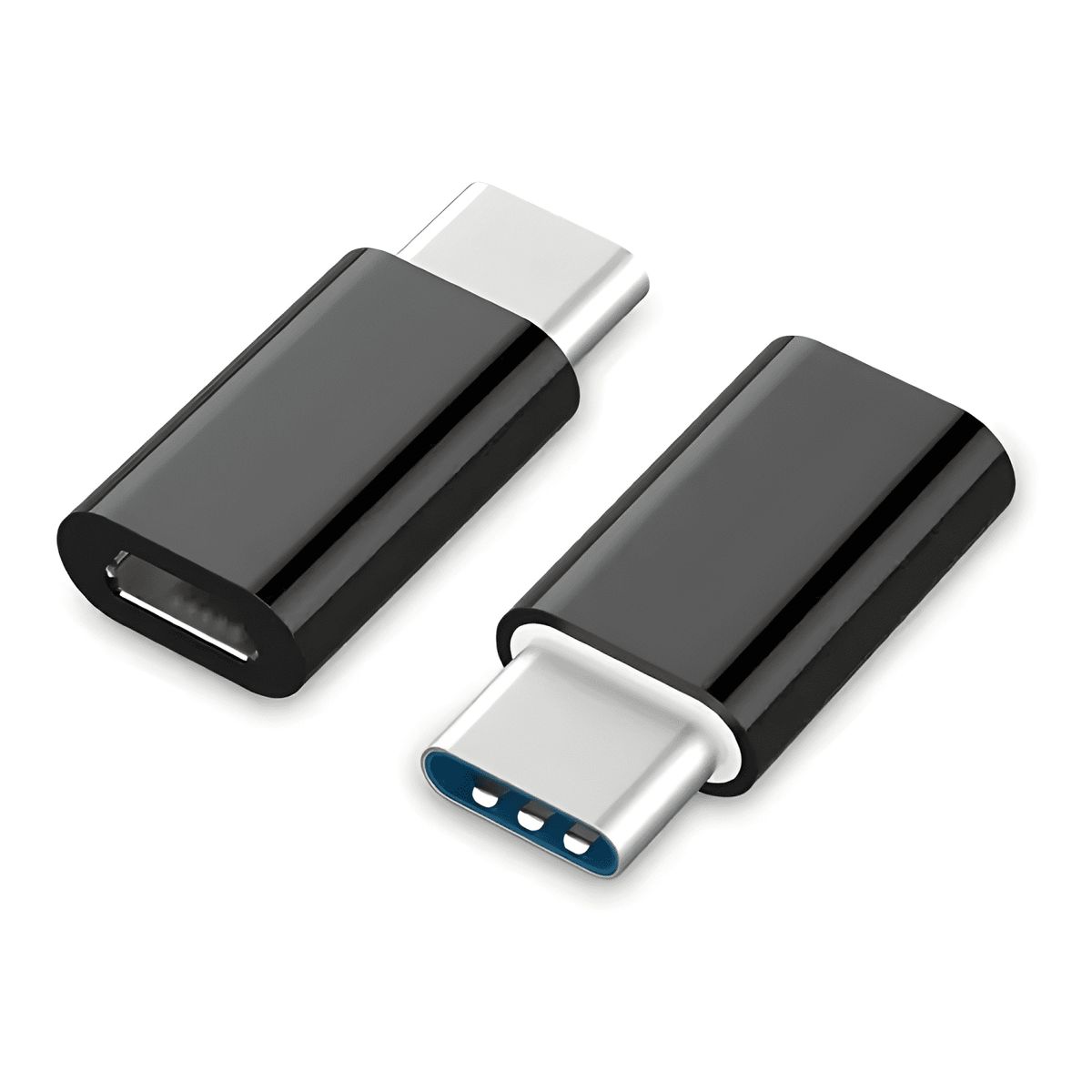 GENERICO - Adaptador micro USB- v8 hembra a tipo c macho