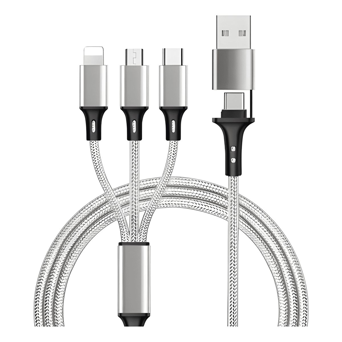 GENERICO - Cable de cargadatos para celulares 3 en 1 4
