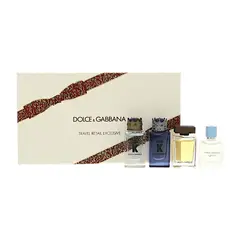 DOLCE&GABBANA - Set Perfume Dolce & Gabbana 4 piezas Hombre K EDT 5 ml + K EDP 5 ml + The One EDT 5 ml + Light Blue EDT 5 ml