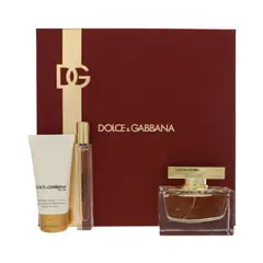 DOLCE&GABBANA - Set Perfume Dolce & Gabbana The One 3 piezas Mujer EDP 75 ml + 10 ml + Body Lotion 50 ml