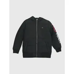 TOMMY HILFIGER - Parka Con Gorro De Niño Con Logo Negro