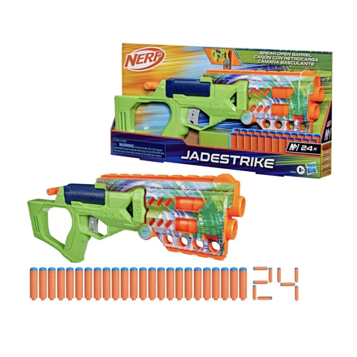 Lanzador Nerf N Series Jadestrike 24 Dardos, marca NERF - Foto Principal