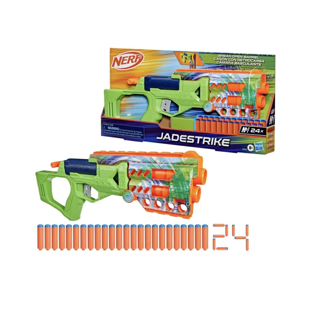 Lanzador Nerf N Series Jadestrike 24 Dardos, marca NERF - Foto Principal