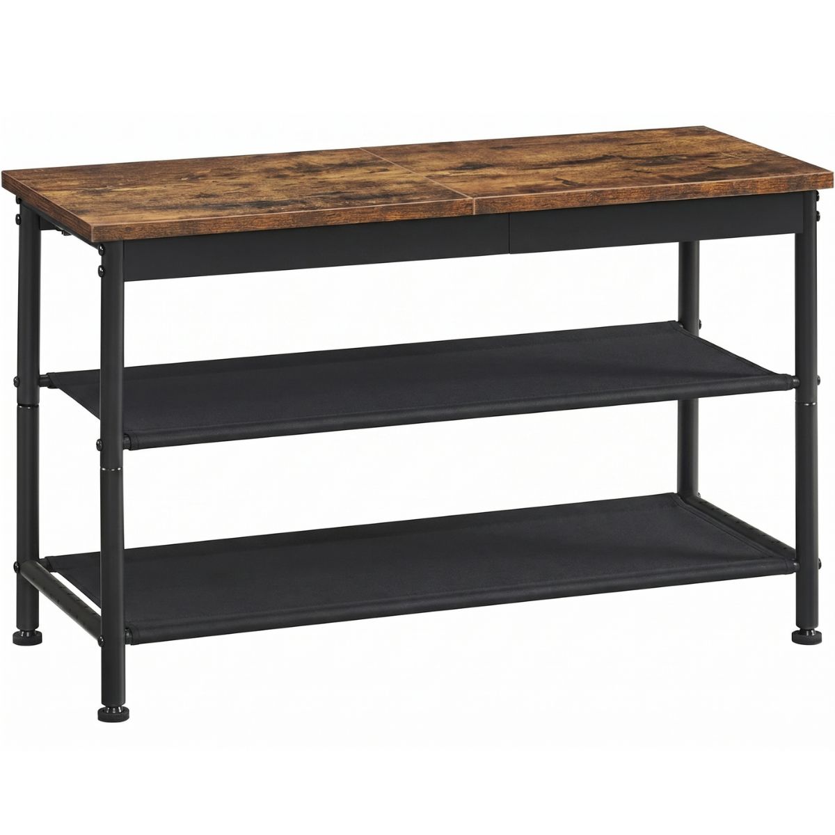 SPACEZAT - Mueble Zapatero Lynge 3 Niveles Fierro y Madera