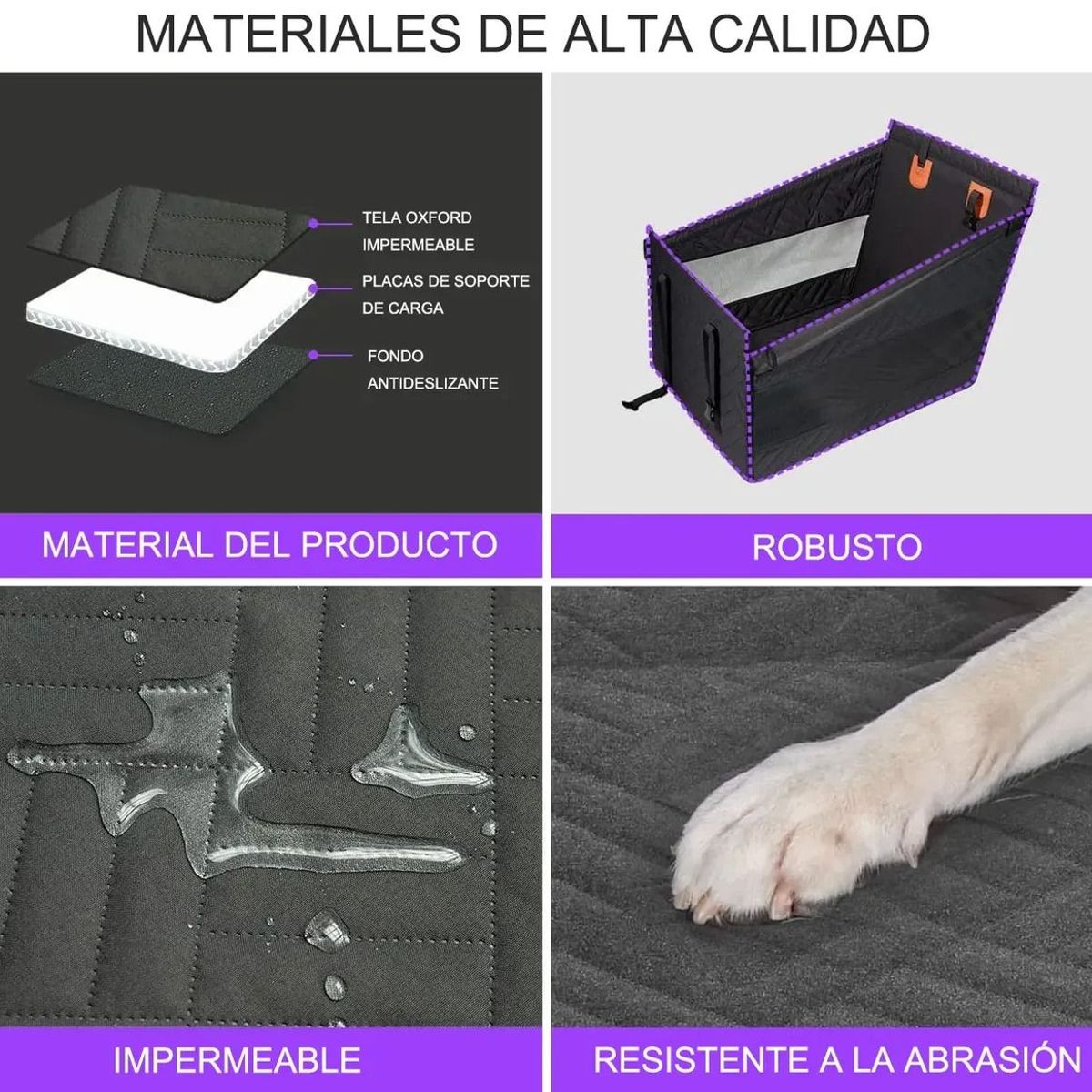 EVERSO - Asiento Impermeable Para Perros Auto Con Hamaca