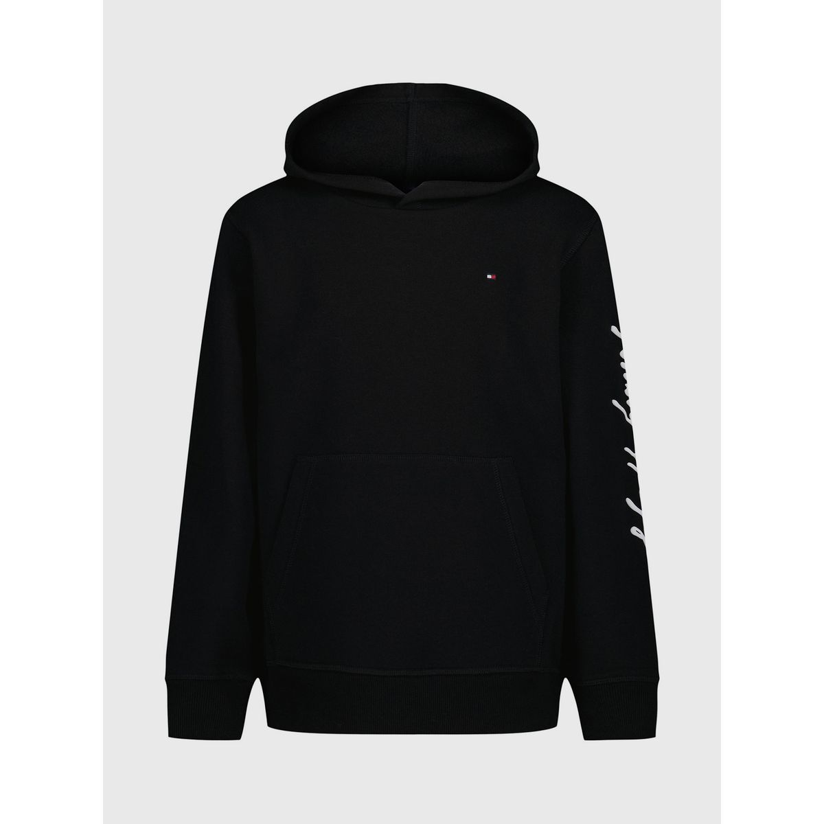 TOMMY HILFIGER - Polerón Hoodie De Niño Con Logo Signature Negro Tommy Hilfiger