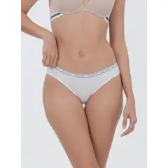 TOMMY HILFIGER - Calzón Bikini De Algodón Classic Blanco