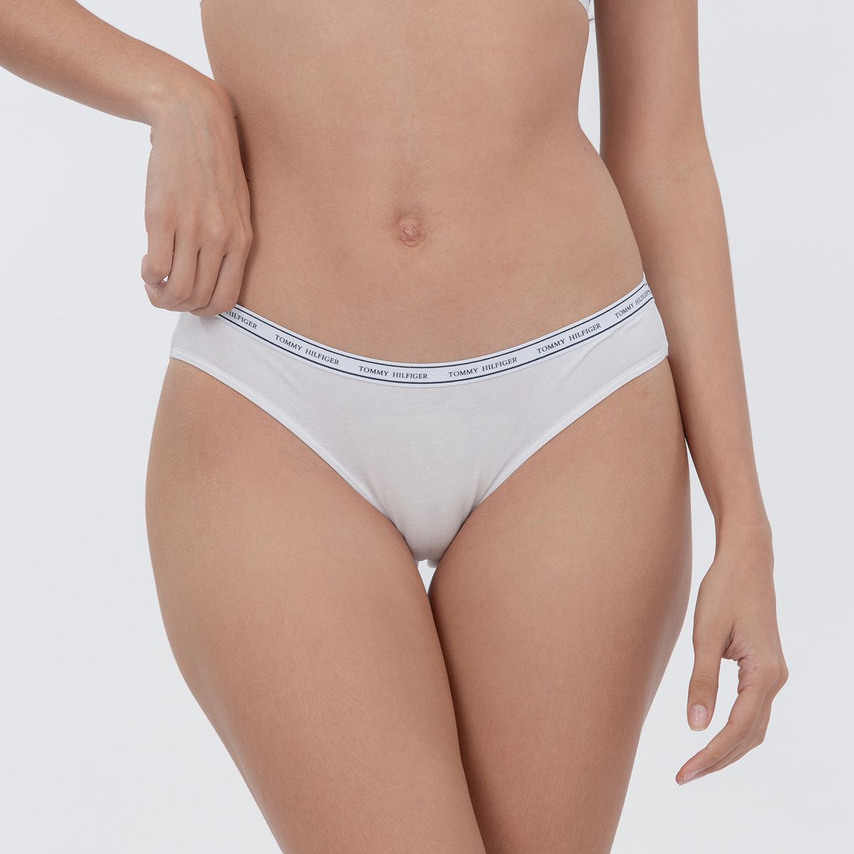 TOMMY HILFIGER - Calzón Bikini De Algodón Classic Blanco Tommy Hilfiger