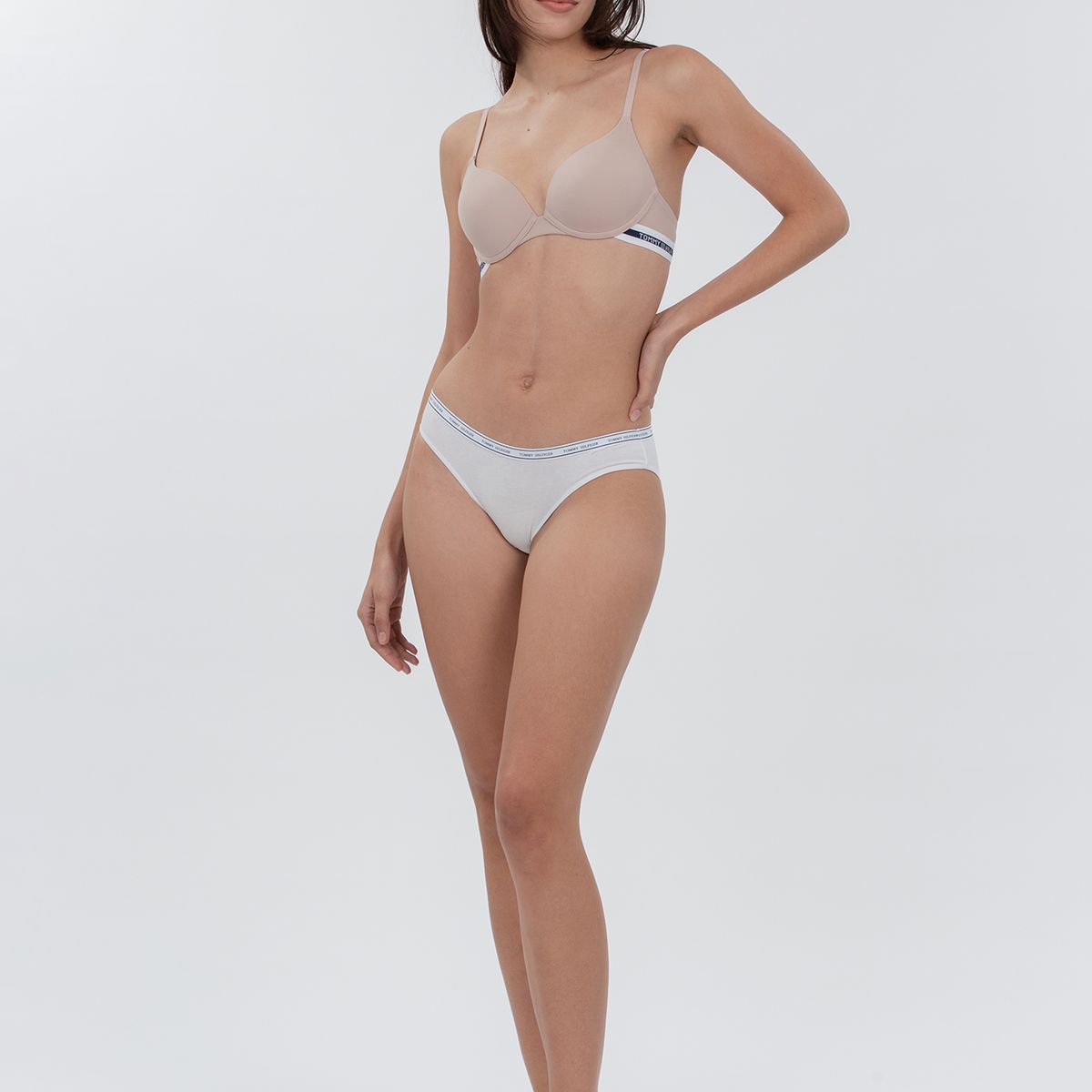 TOMMY HILFIGER - Calzón Bikini De Algodón Classic Blanco Tommy Hilfiger