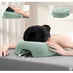 ZZODS - Almohada Ergonómica Memory Foarm Para Masaje, Verde claro