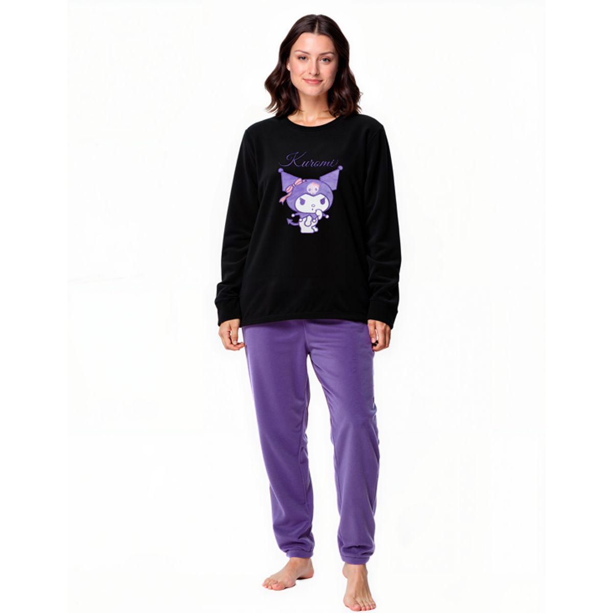 TOP - Pijama Invierno Mujer Micropolar Kuromi C2 Top