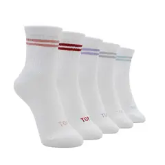 TOP - Calcetines Niña Deportivos Largos Pack 5 Con Lurex C1