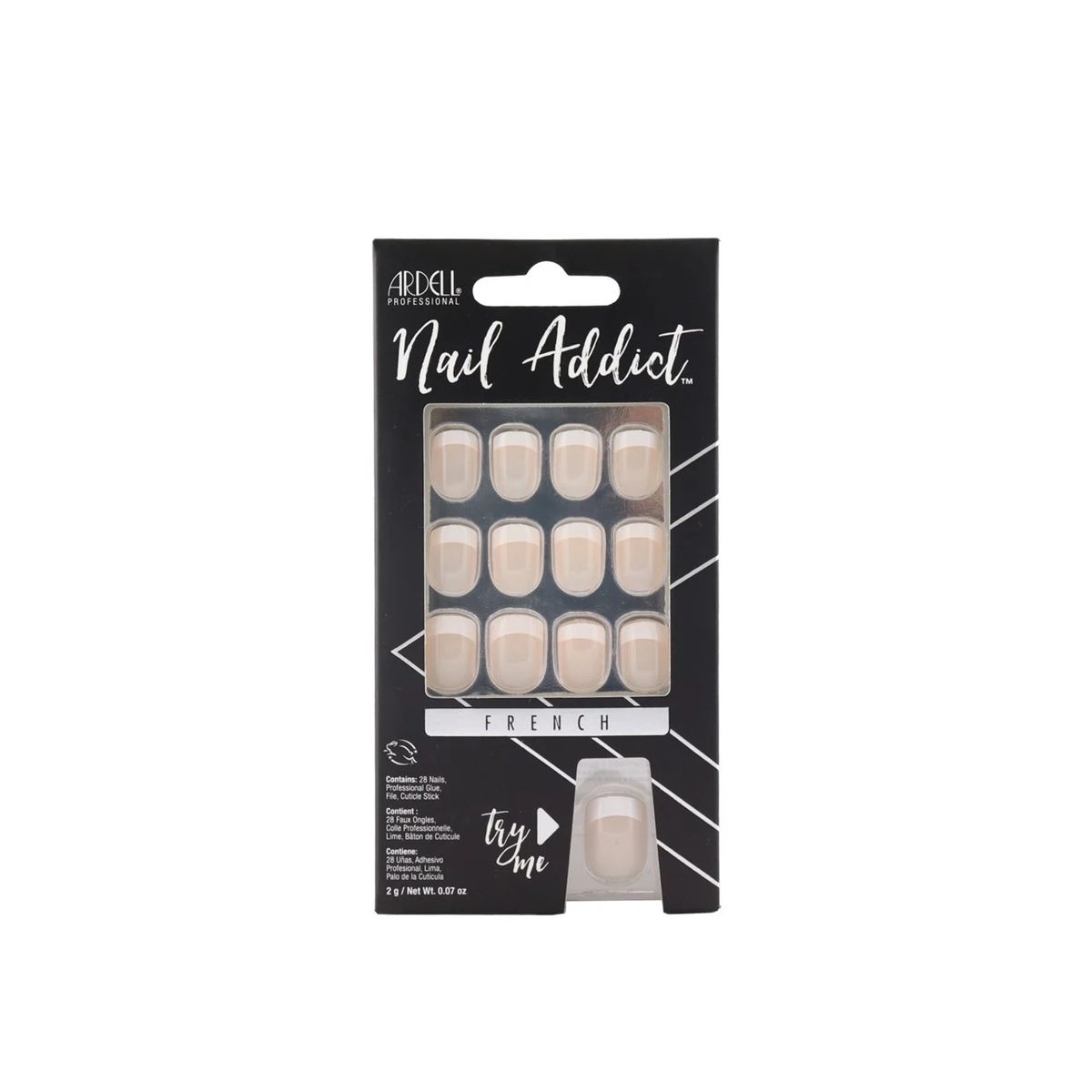 ARDELL - Uñas Postizas Addict Classic French - ARDELL