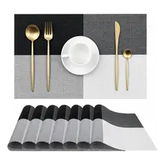EVERSO - Set De 6 Individuales De Mesa Mantel Rectangulares 30x44cm