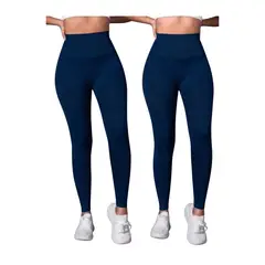 LOOK SHOP - Pack 2 Calzas Polar Sin Costura Mujer. Tiro Extra Largo 330