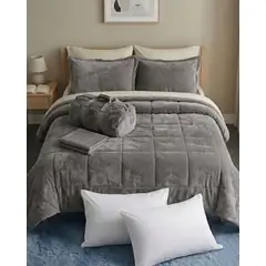 GENERICO - Cubrecama Plumón Chiporro Velvet Soft Premium + Sábana bajera y Almohadas 230x250cm