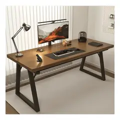 GENERICO - Escritorio oficina 160cm tablero grueso 30mm Negro