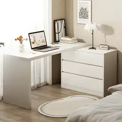 GENERICO - Escritorio estudio oficina madera maciza 3 cajones modular