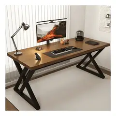 GENERICO - Escritorio oficina 140cm estructura metálica grueso 30mm