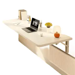 GENERICO - Estante mesa escritorio plegable de pared en madera