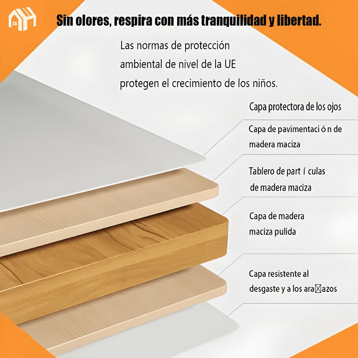 GENERICO - Escritorio 120cm altura ajustable manual ergonómico trabajo