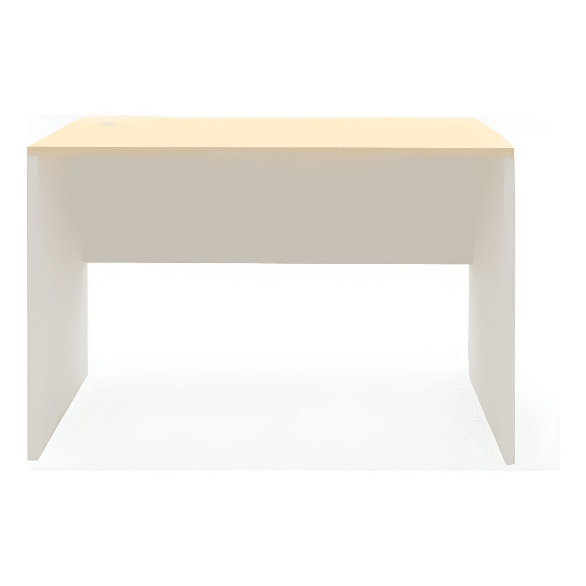 GENERICO - Mesa oficina escritorio melamina 120x60 form Blanco 3