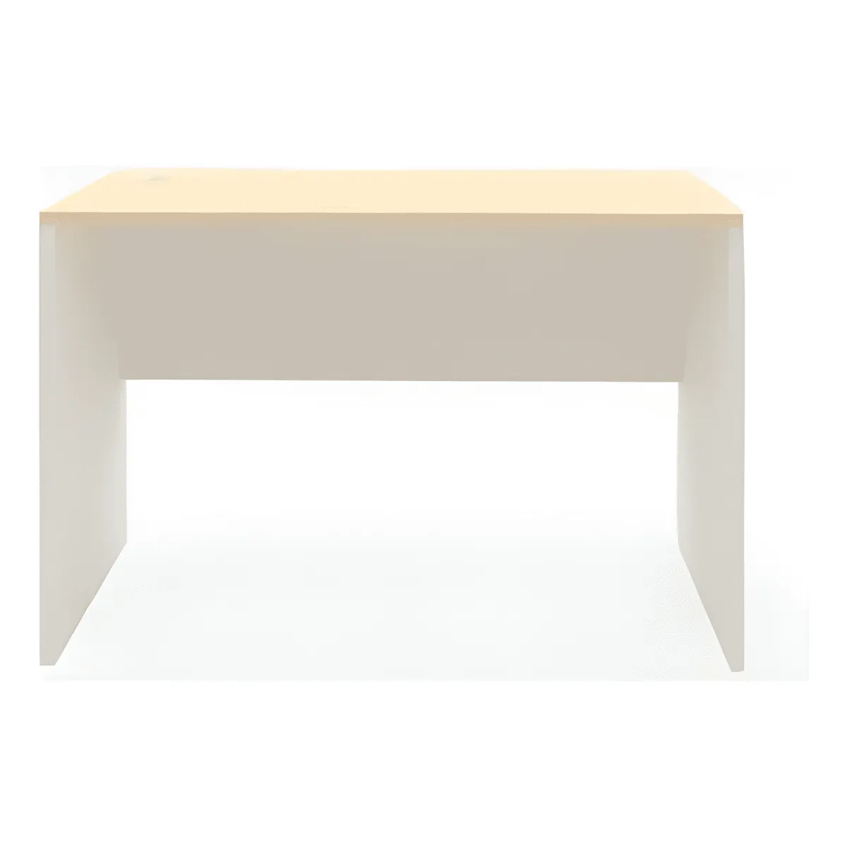 GENERICO - Mesa oficina escritorio melamina 120x60 form Blanco 3
