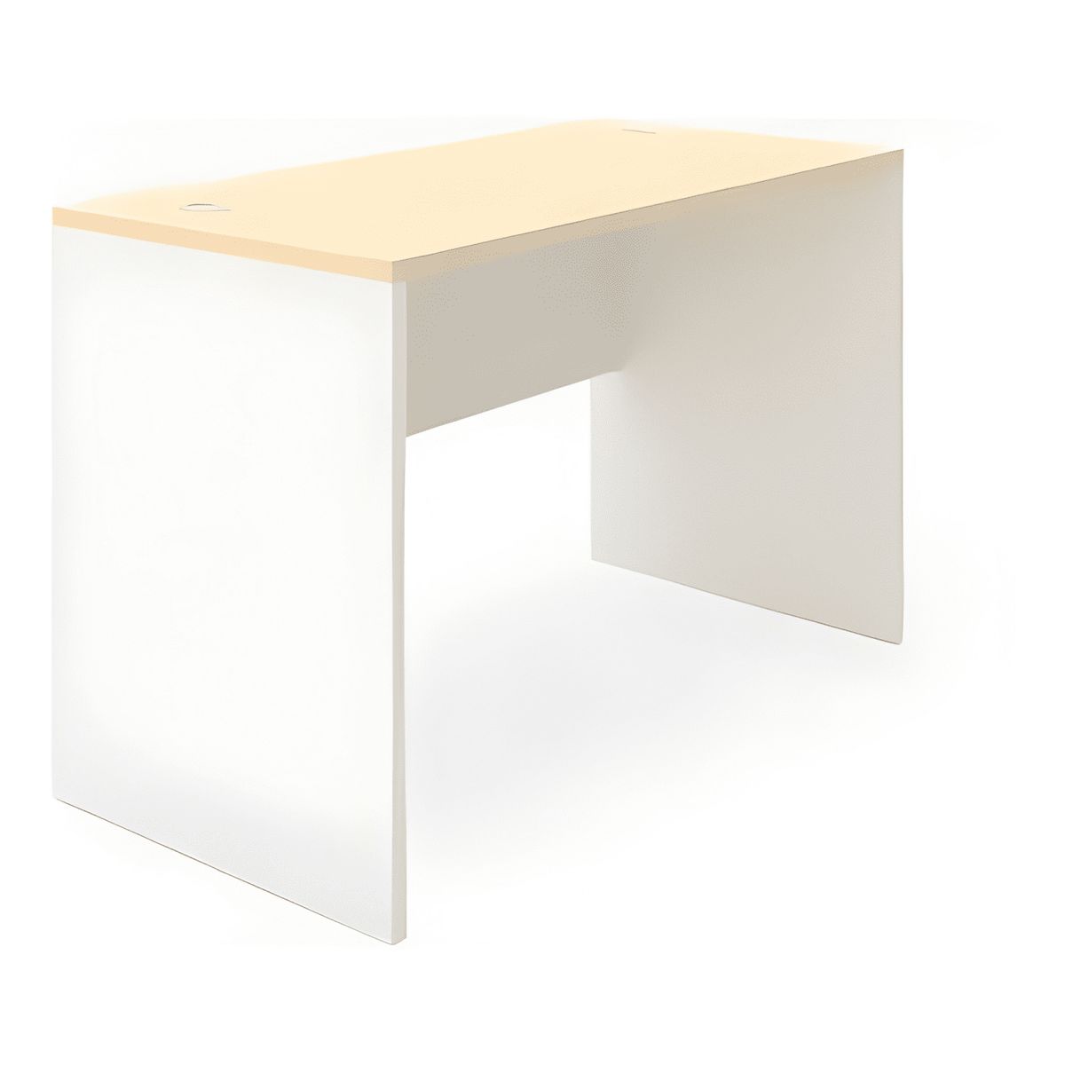 GENERICO - Mesa oficina escritorio melamina 120x60 form Blanco 3
