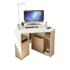 GENERICO - Escritorio esquinero 80x80cm chic home Blanco