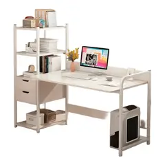 GENERICO - Escritorio h con organizador 2 cajones 100cm chic home