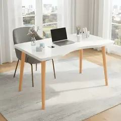GENERICO - Escritorio oficina moderno 120cm chichome Blanco