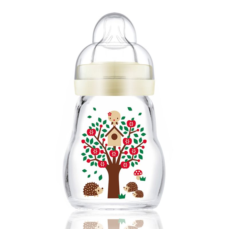 MAM - Mamadera 170 ml Vidrio Crema Mam