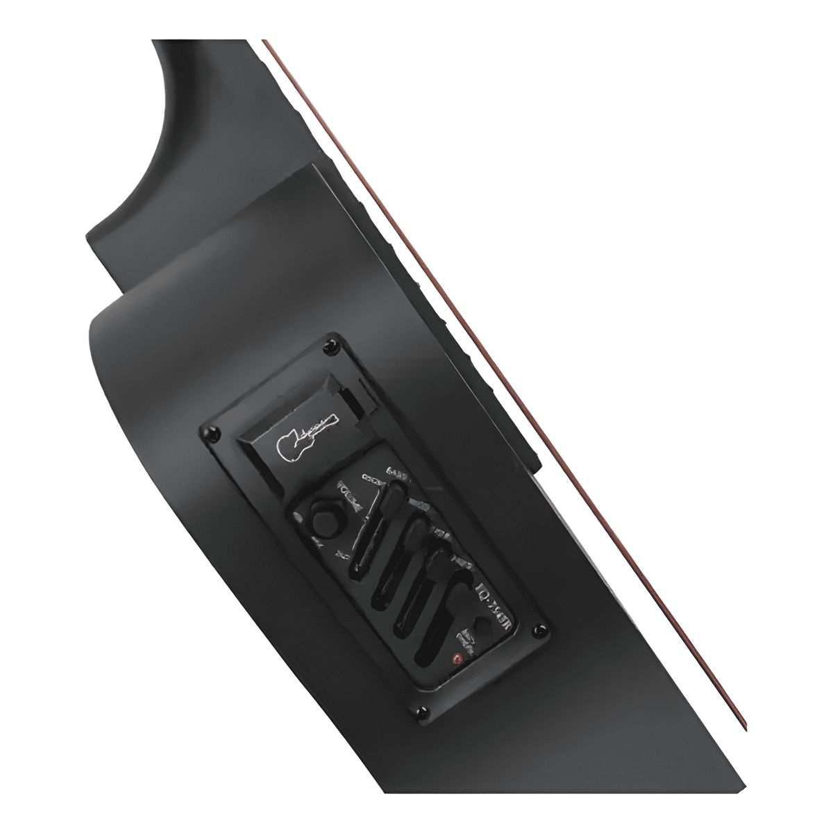 GENERICO - Guitarra electroacustica cutaway 38 con funda Negro
