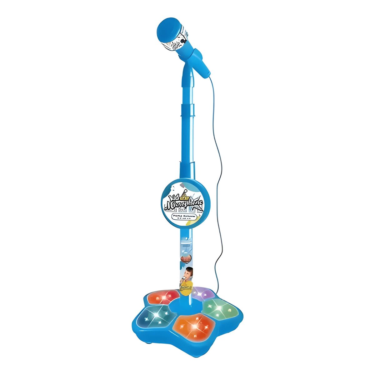 GENERICO - Micrófono musical de karaoke con pedestal para niños