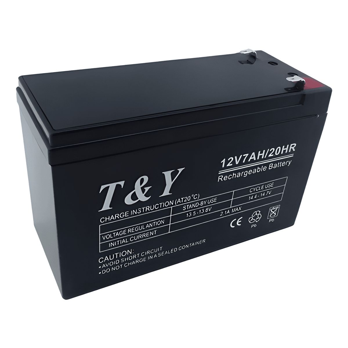 GENERICO - Bateria de 12 volt y 7 amperes t&y